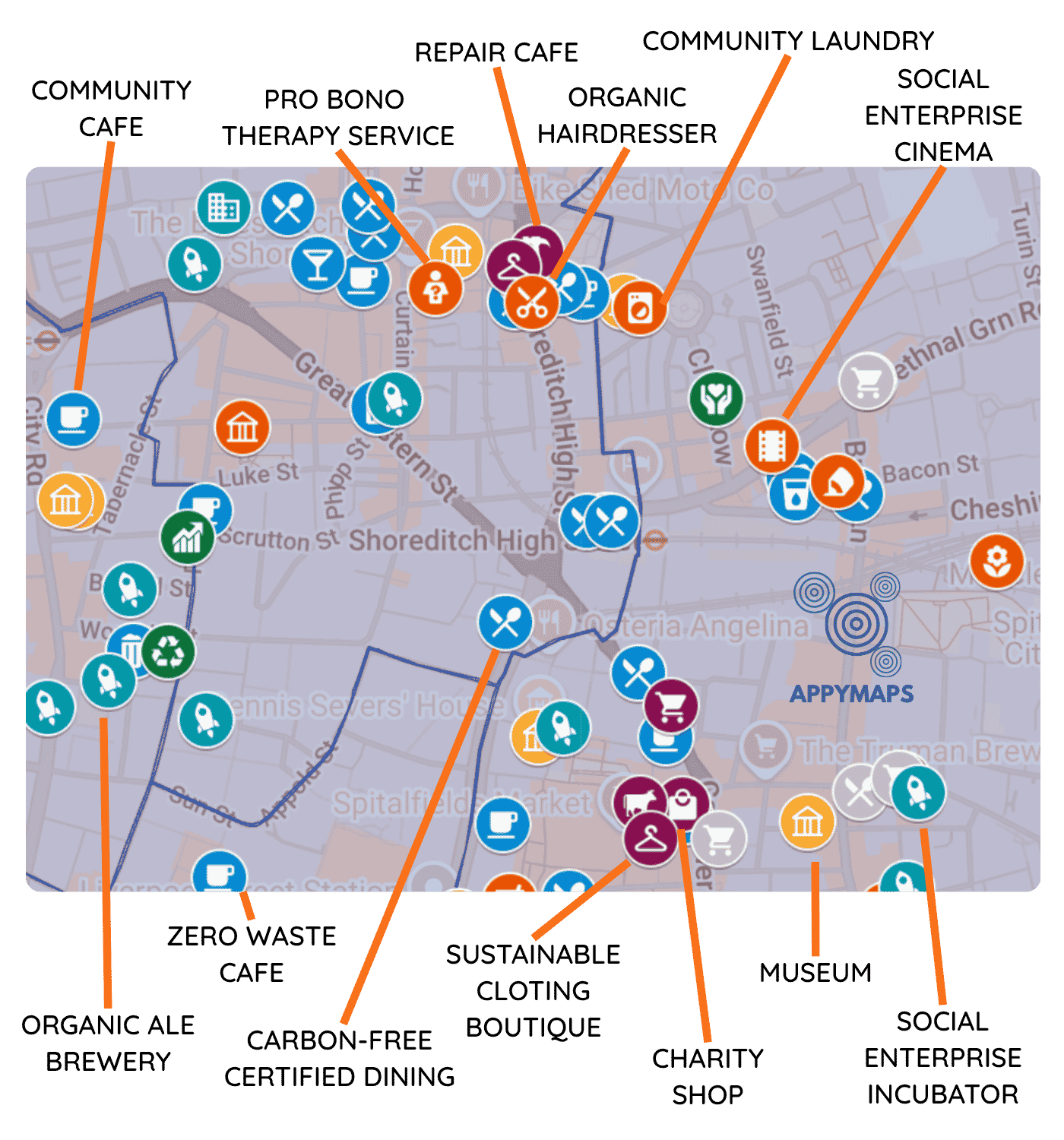AppyMaps Social Impact Map wide AppyMaps Social Impact Map wide