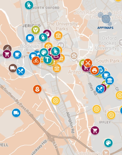AppyMaps Oxford Social Impact Map by AppyMaps AppyMaps Oxford Social Impact Map by AppyMaps