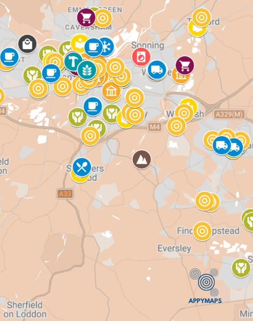 AppyMaps Reading Social Impact Map by AppyMaps