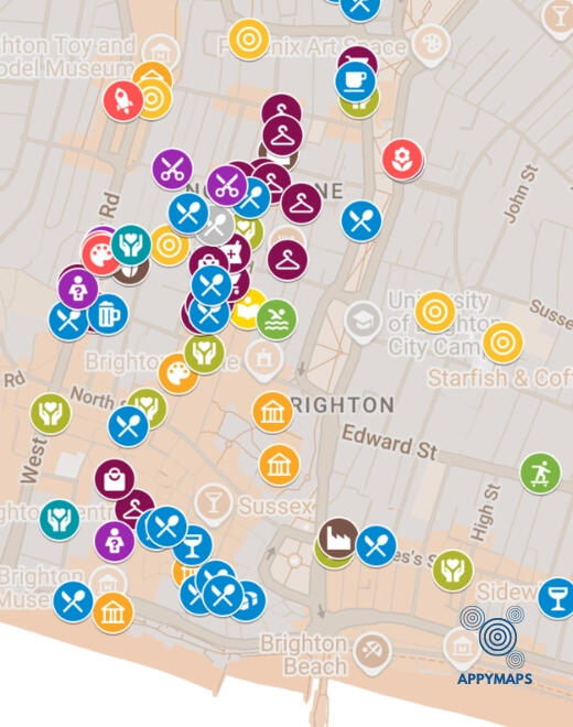 AppyMaps Brighton Social Impact Map by AppyMaps